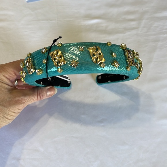 Lele Sadoughi Pices Alice headband in Aquamarine NWT - Picture 6 of 13
